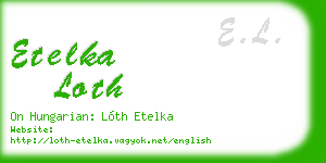 etelka loth business card