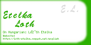 etelka loth business card